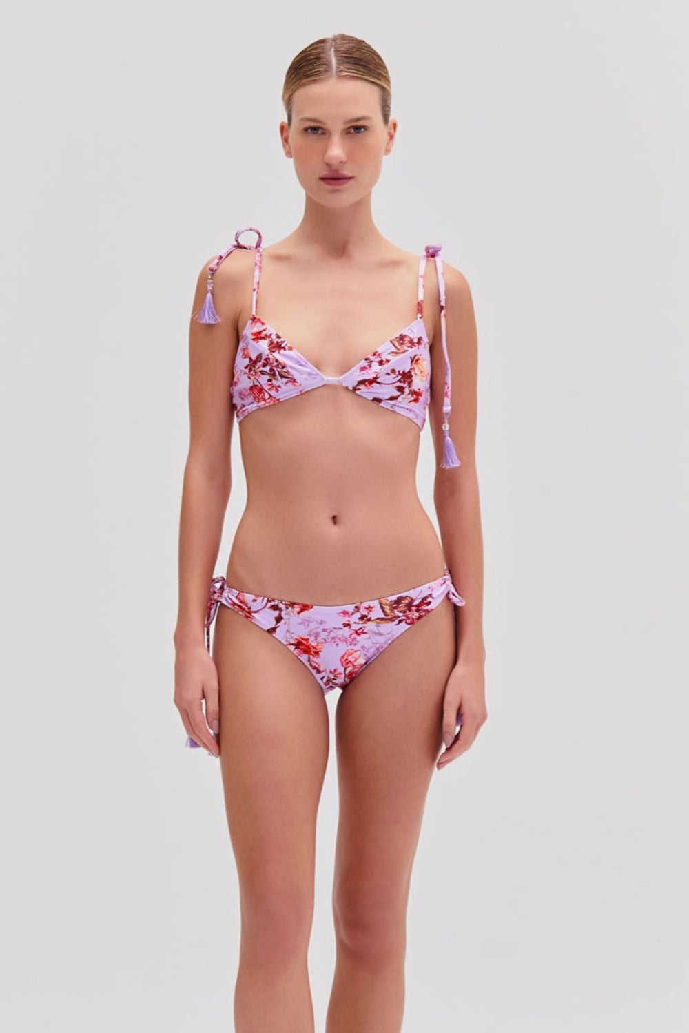 Floral Haze String Bikini Top