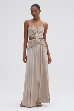 PATBO X CAMILA COELHO DUNE JERSEY CORSET GOWN
