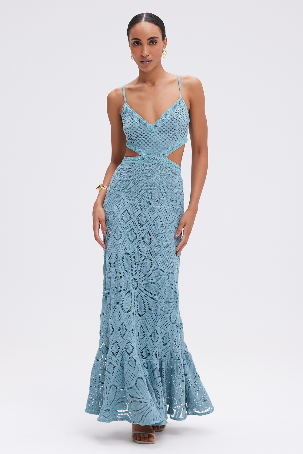 CROCHET MIDI DRESS PatBO CROCHET MIDI DRESS PatBO