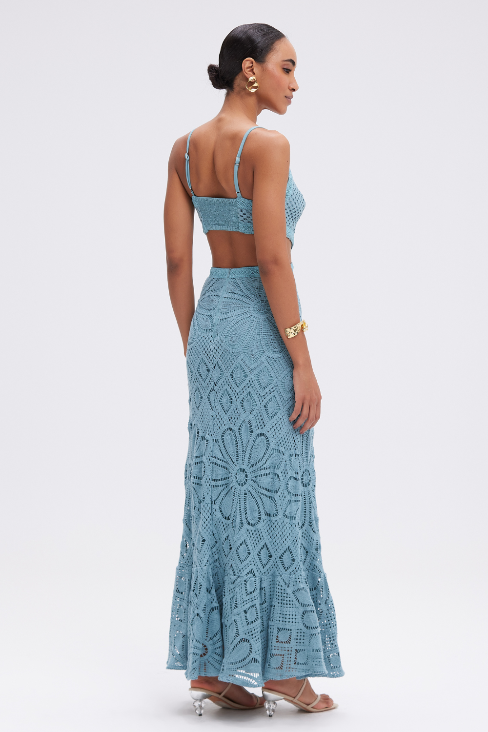 CROCHET MIDI DRESS
