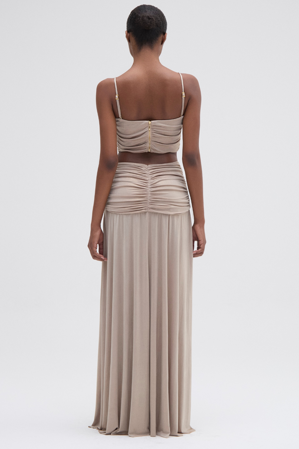 PATBO X CAMILA COELHO DUNE JERSEY CORSET GOWN