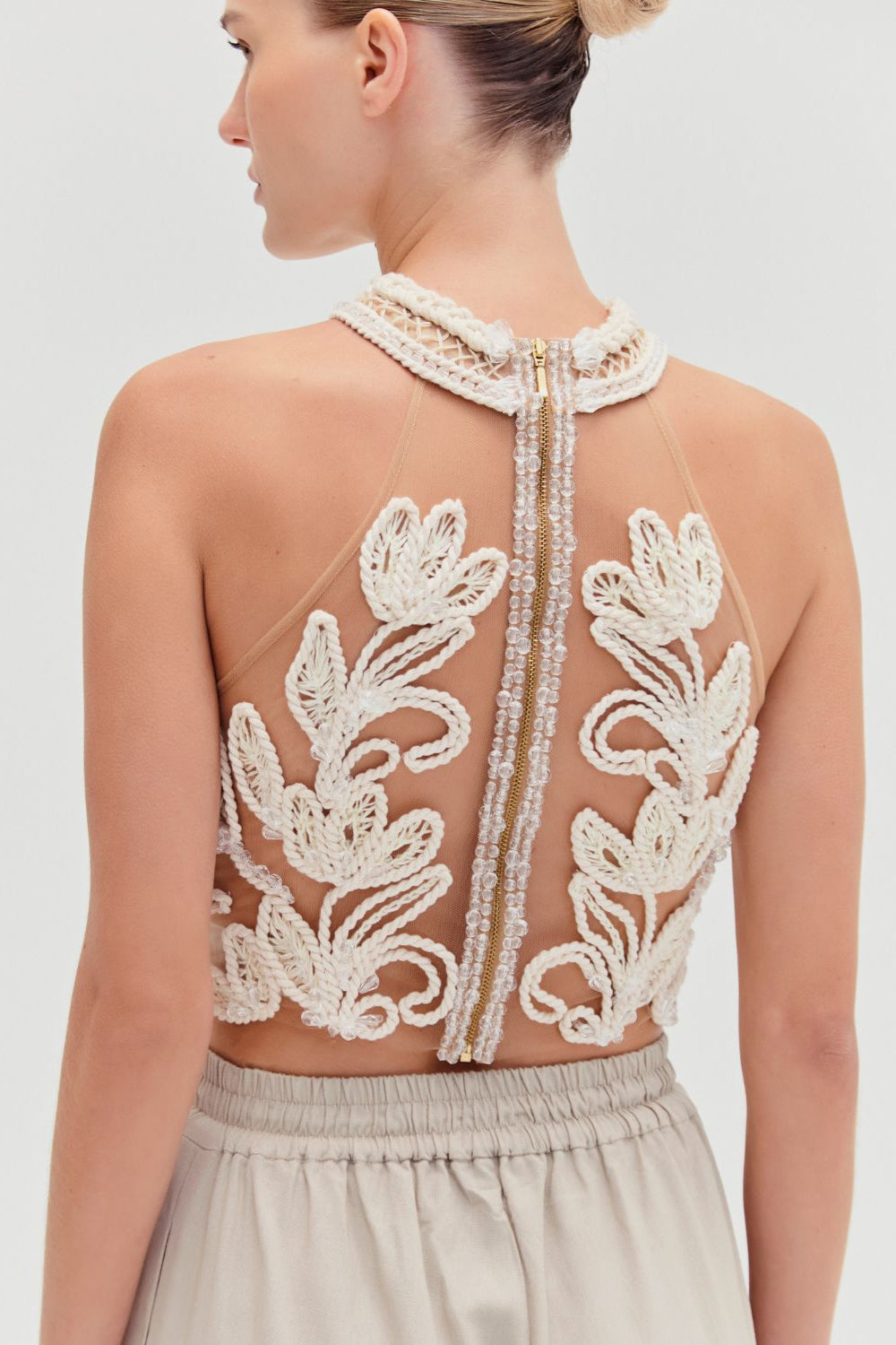 ARTICHOKE EMBROIDERED TOP