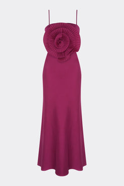 DREAM SATIN FLOWER GOWN