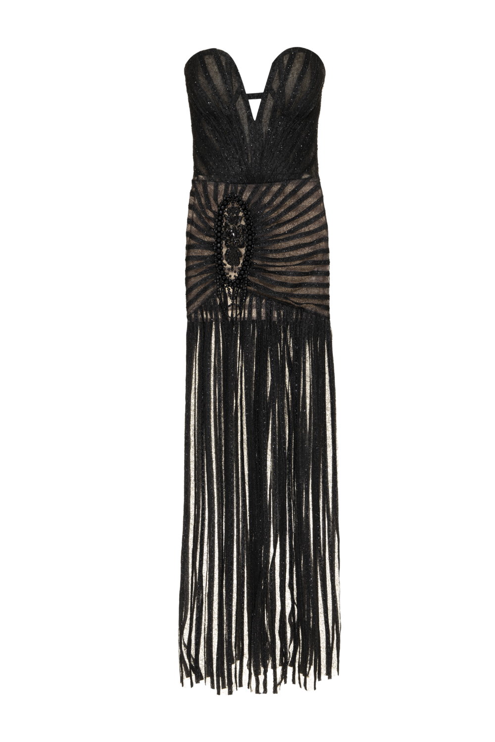 Sparkle Tulle Strapless Maxi Dress (RUNWAY)