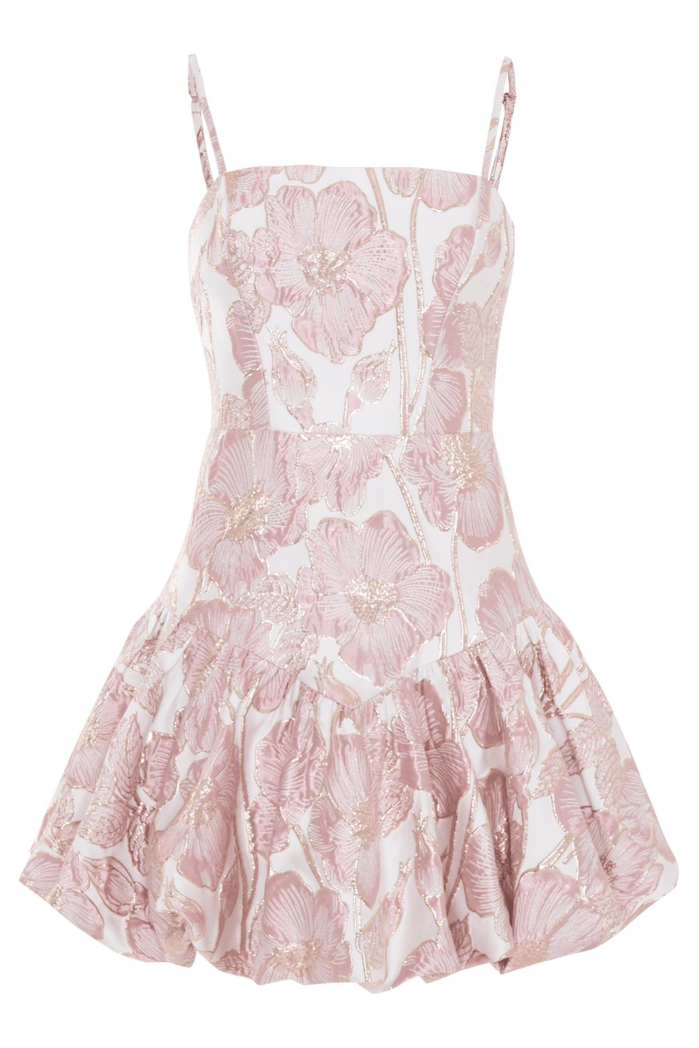 PETAL JACQUARD MINI DRESS