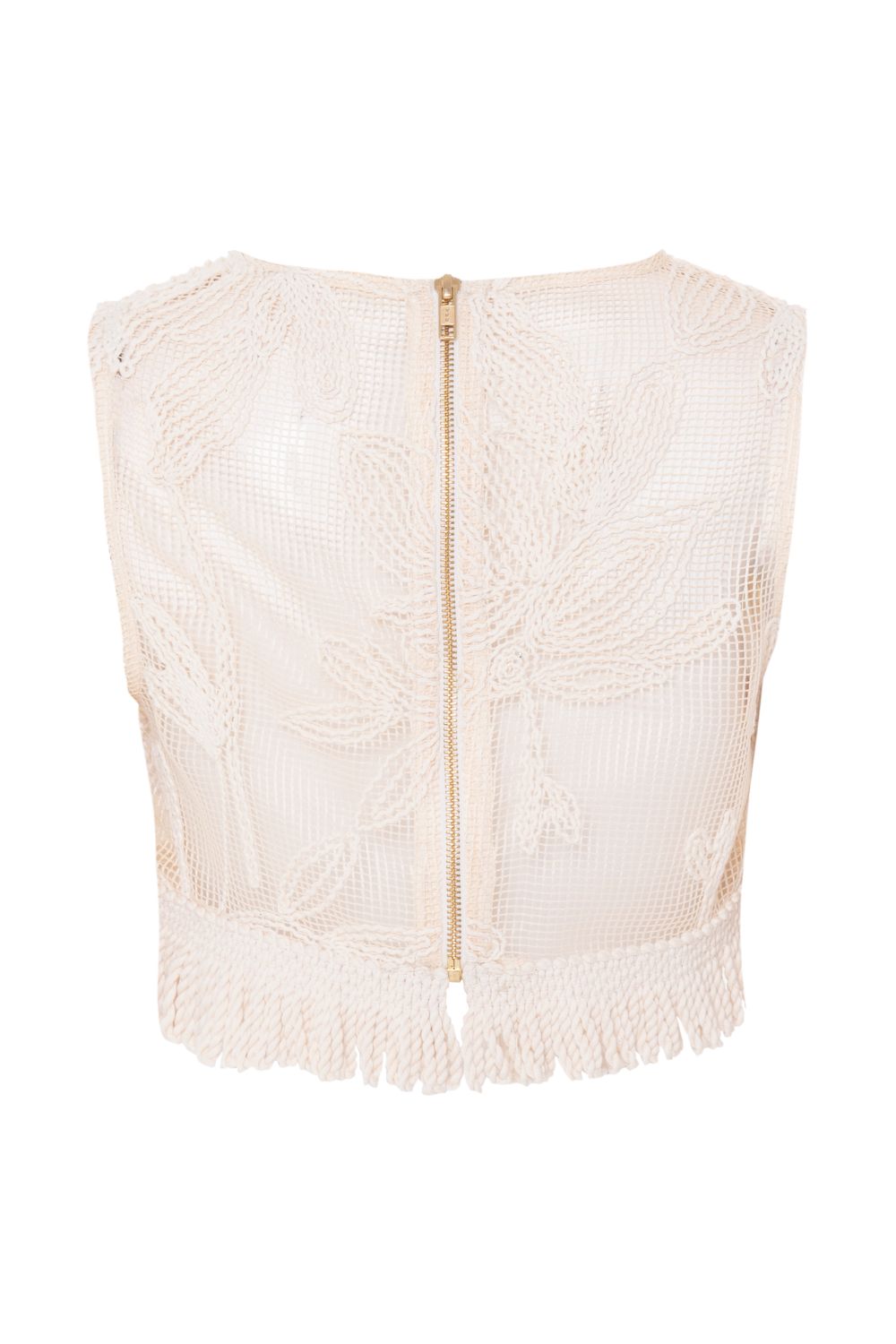 JOY LACE FRINGE TOP