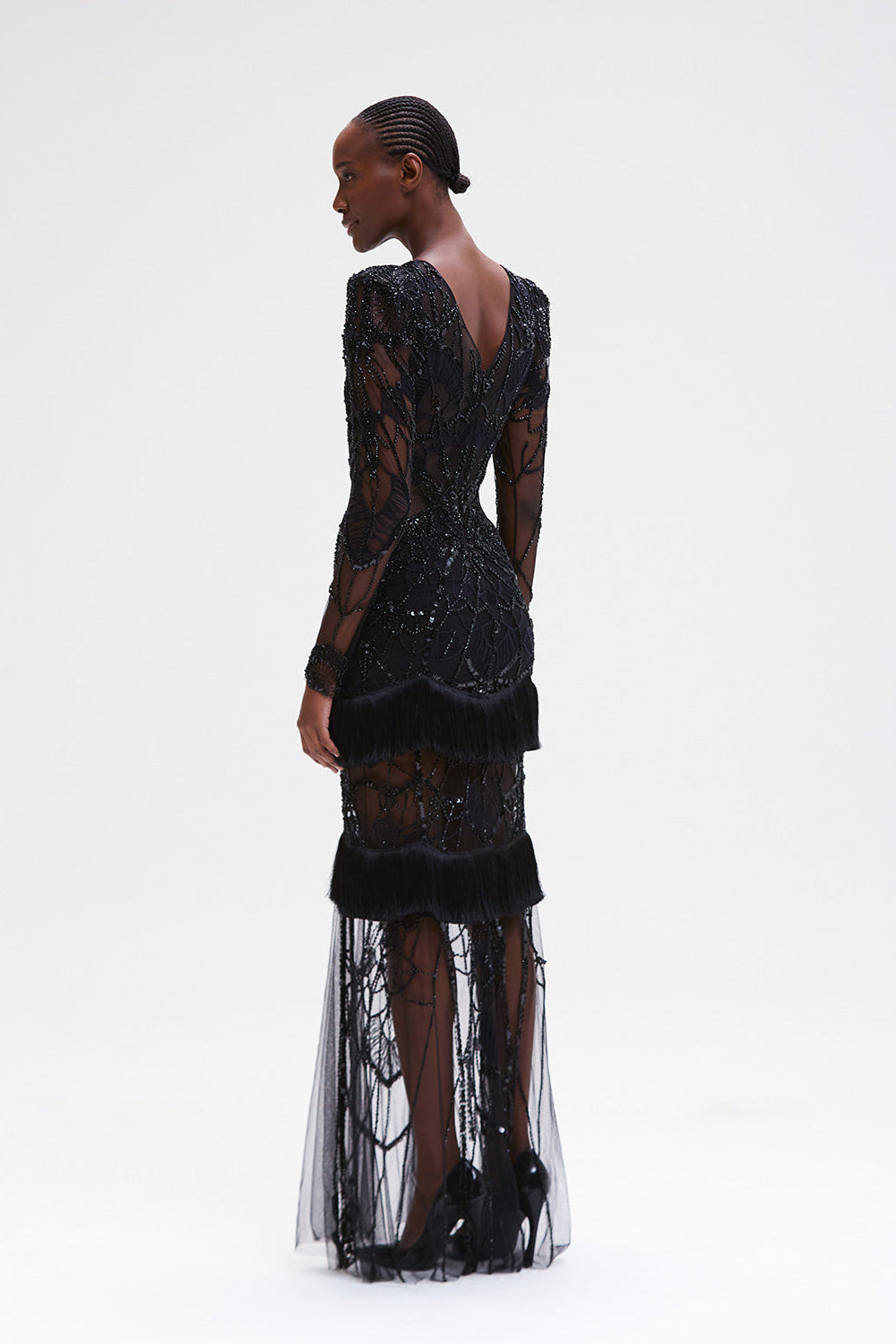 Gossamer Fringe Maxi Dress
