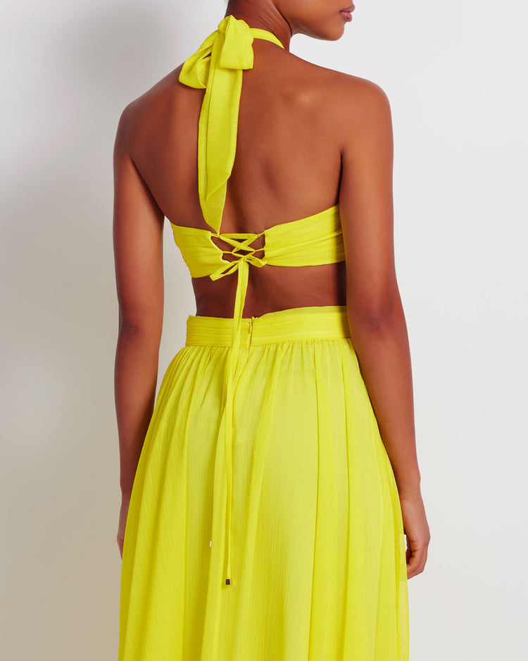 Cut-Out Halterneck Maxi Dress (EXCLUSIVE)