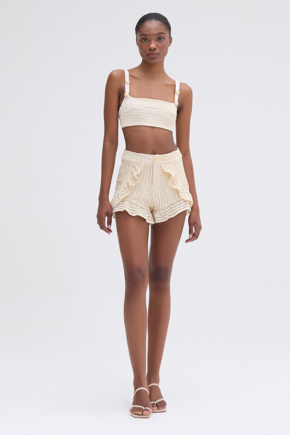 METALLIC KNIT TOP