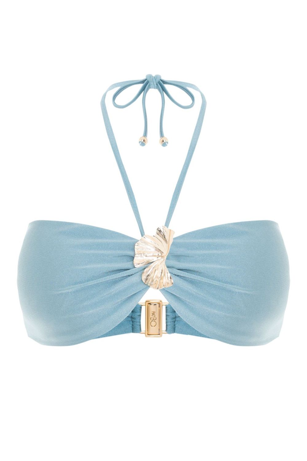 SEASHELL LYCRA HALTERNECK PETAL BIKINI TOP