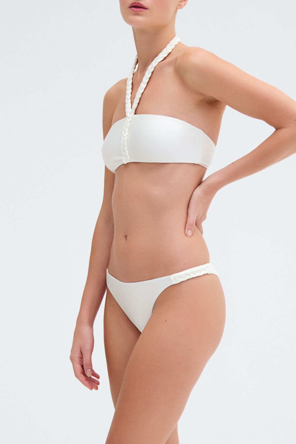 PATBO X CAMILA COELHO JERSEY SANDS BRAIDED BIKINI BOTTOM