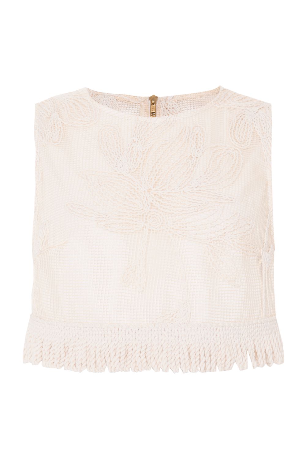 JOY LACE FRINGE TOP