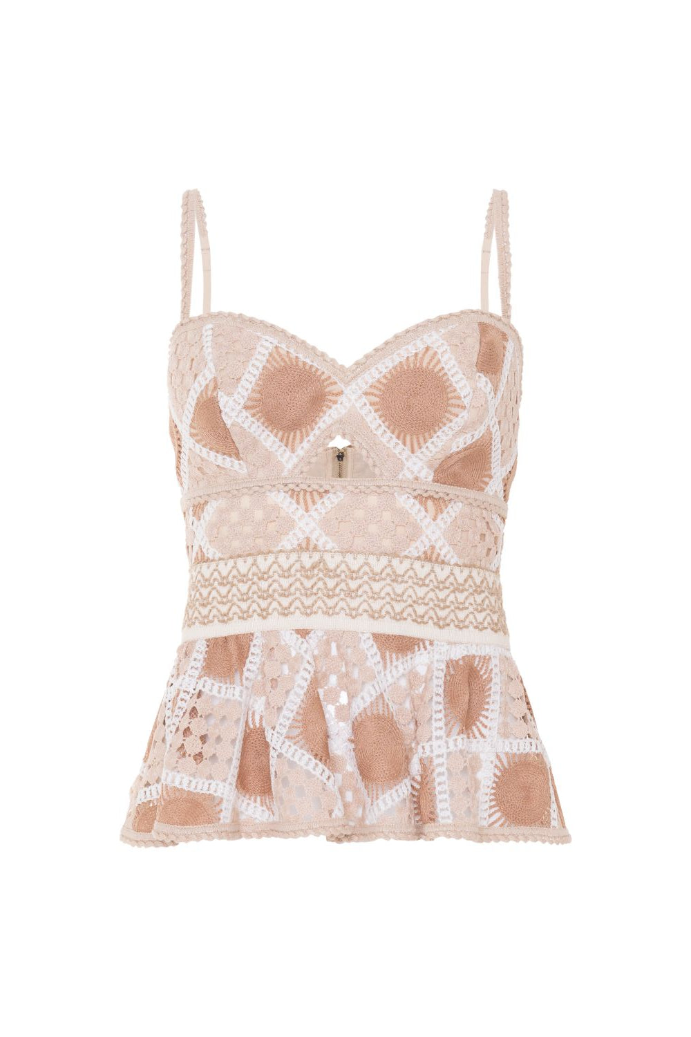 BOSSA CROCHET PEPLUM TOP