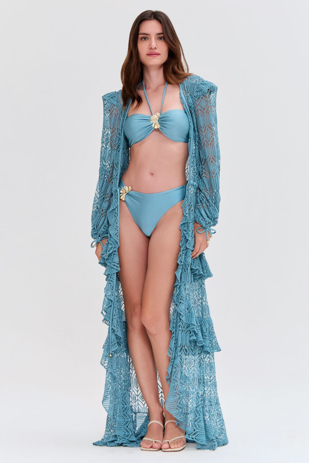 SEASHELL LYCRA ROBE