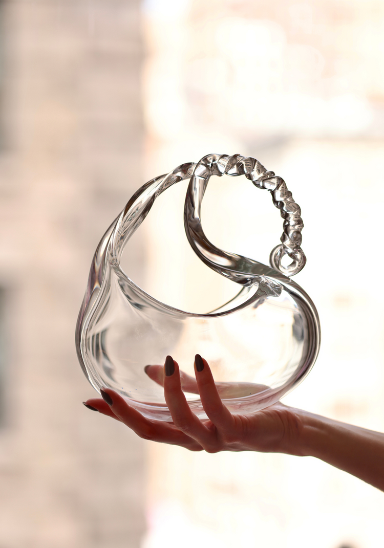 LOOK 22: PatBO x RAIFFE TWISTED CRYSTAL Glass Handbag