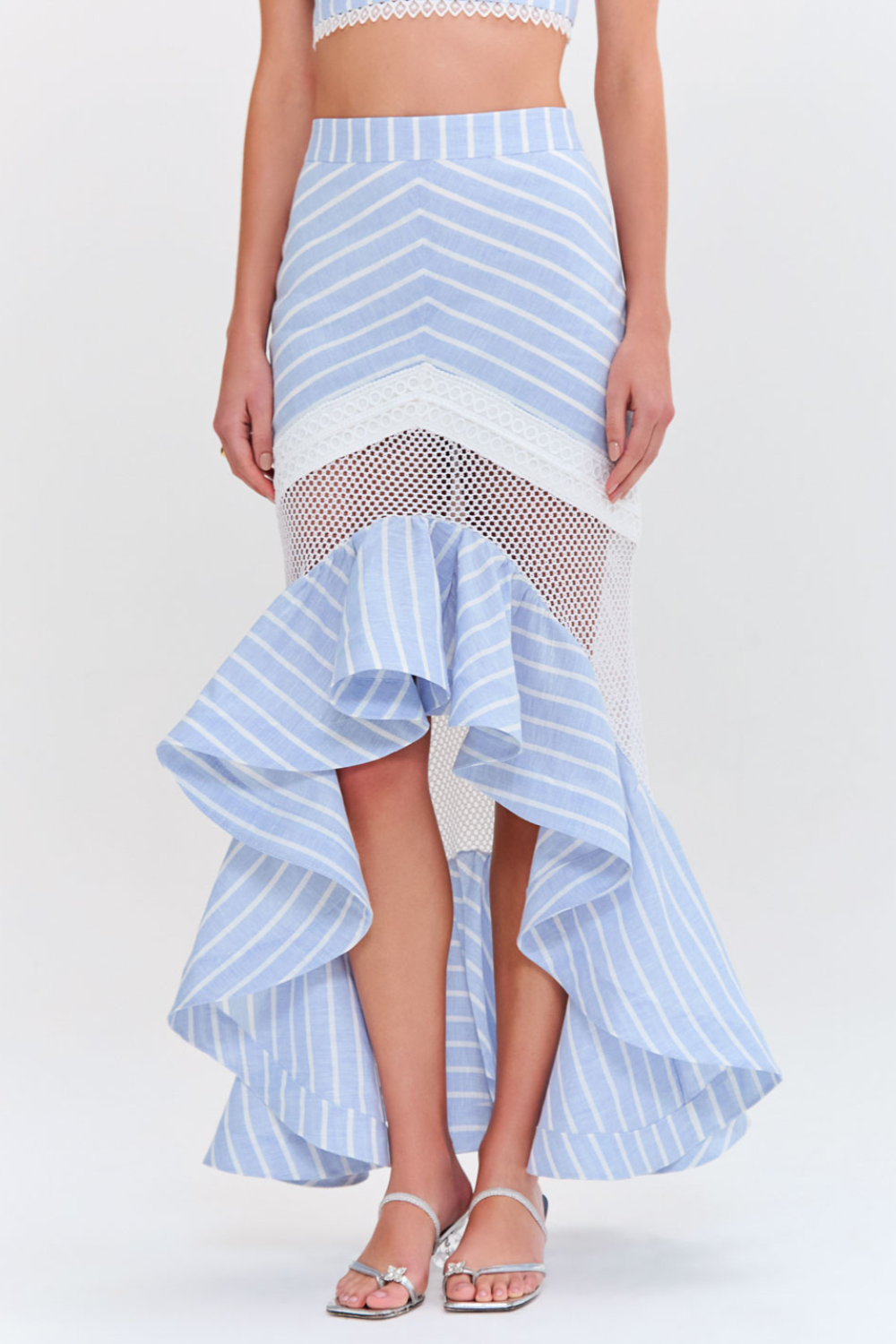 MARINE LINEN MIDI SKIRT