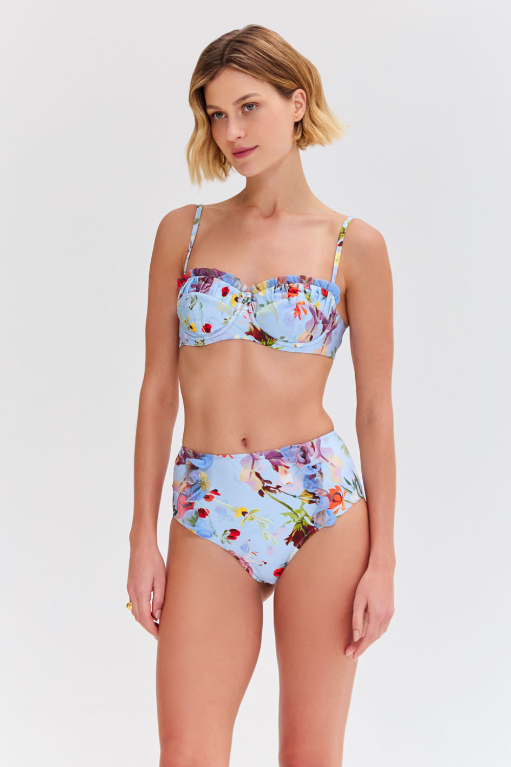 LILY FLOWER UNDERWIRE BIKINI TOP