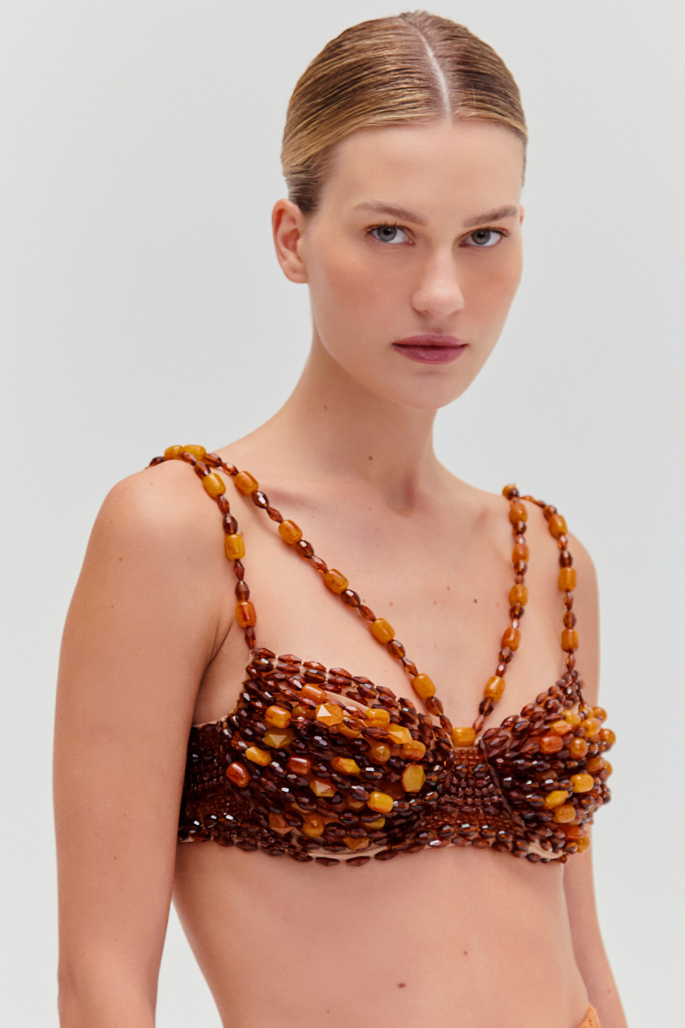 DUNE JERSEY BEADED TOP