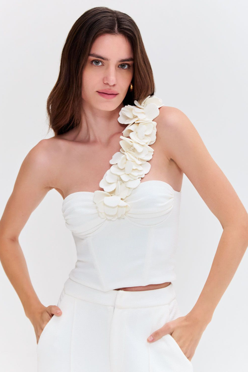 MERIAN KNIT ONE SHOULDER TOP