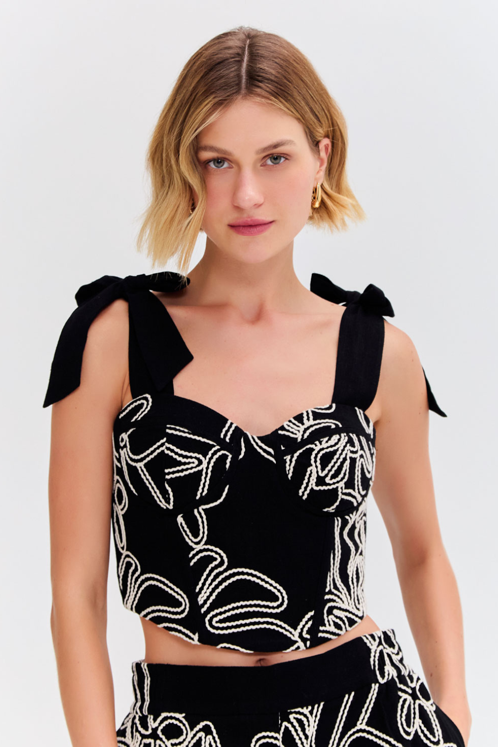 ASAS LINEN LACE TOP