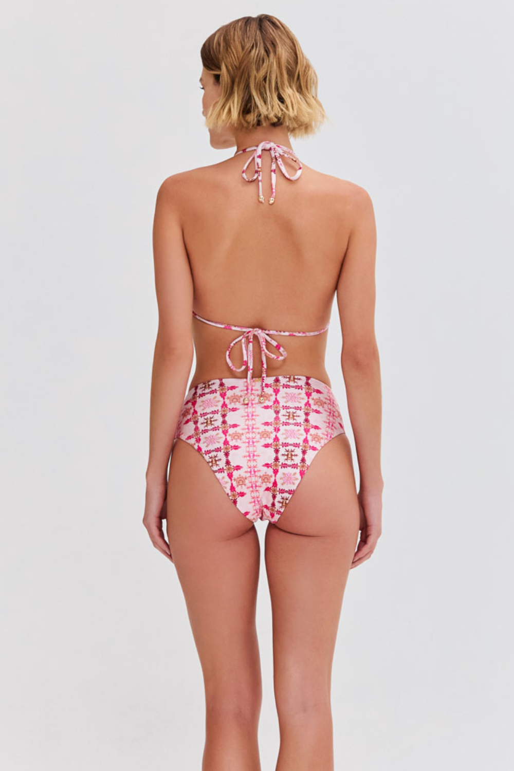 SINTRA FLOWER HIGH WAIST BIKINI BOTTOM