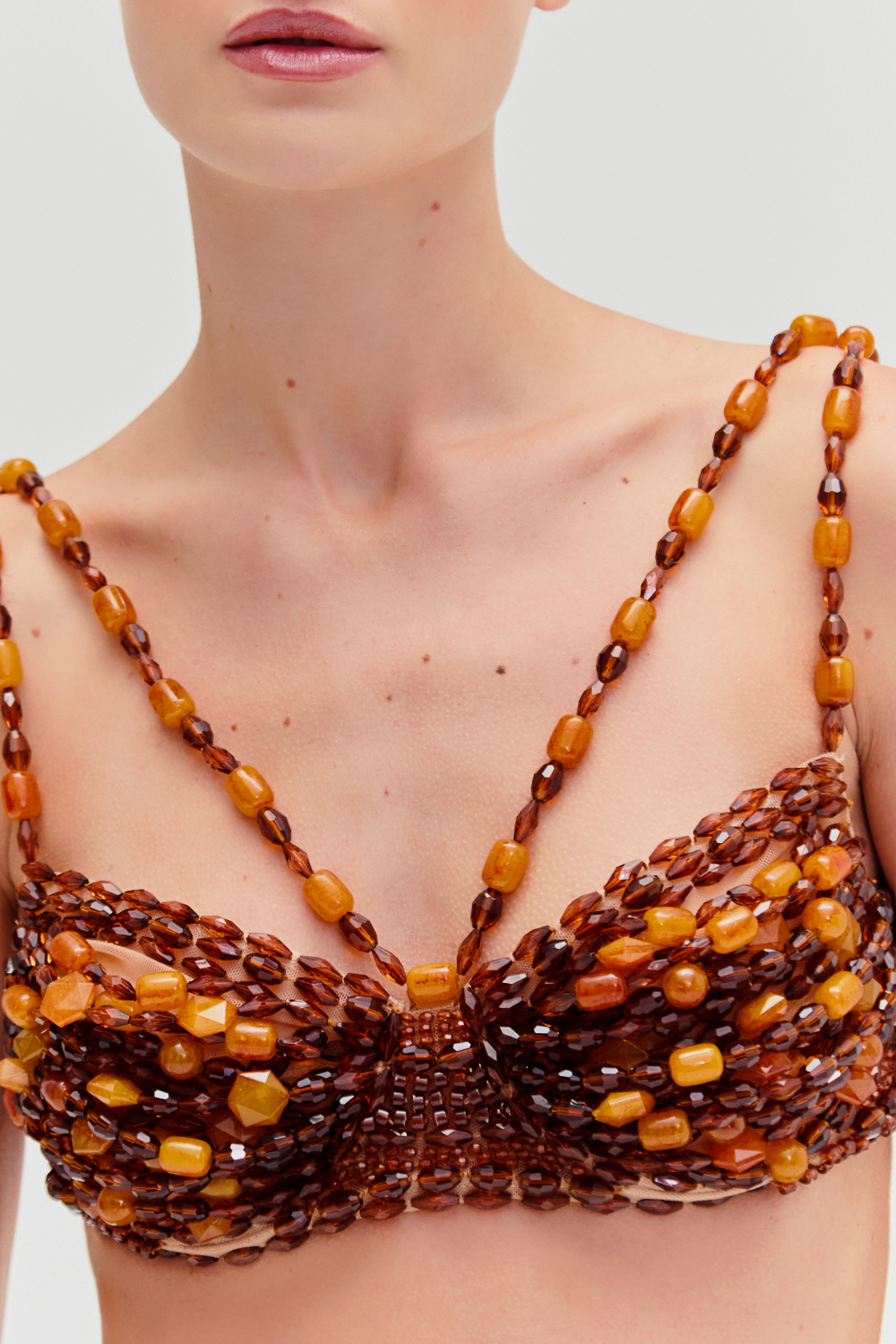 DUNE JERSEY BEADED TOP
