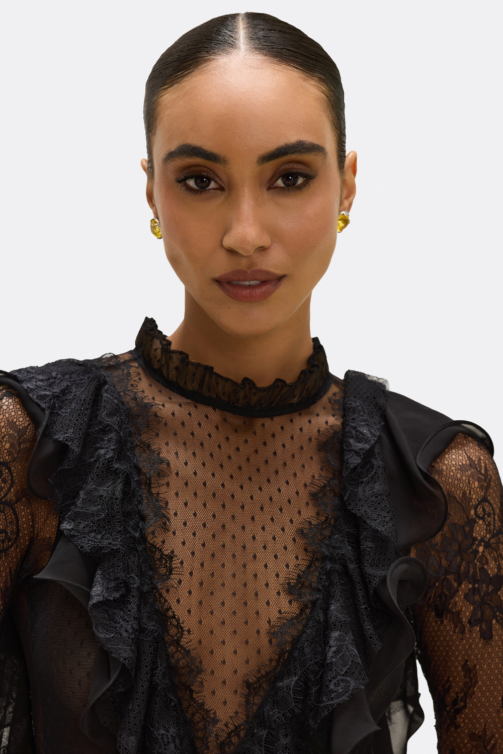 LAILA LACE FLUTTER BODYSUIT