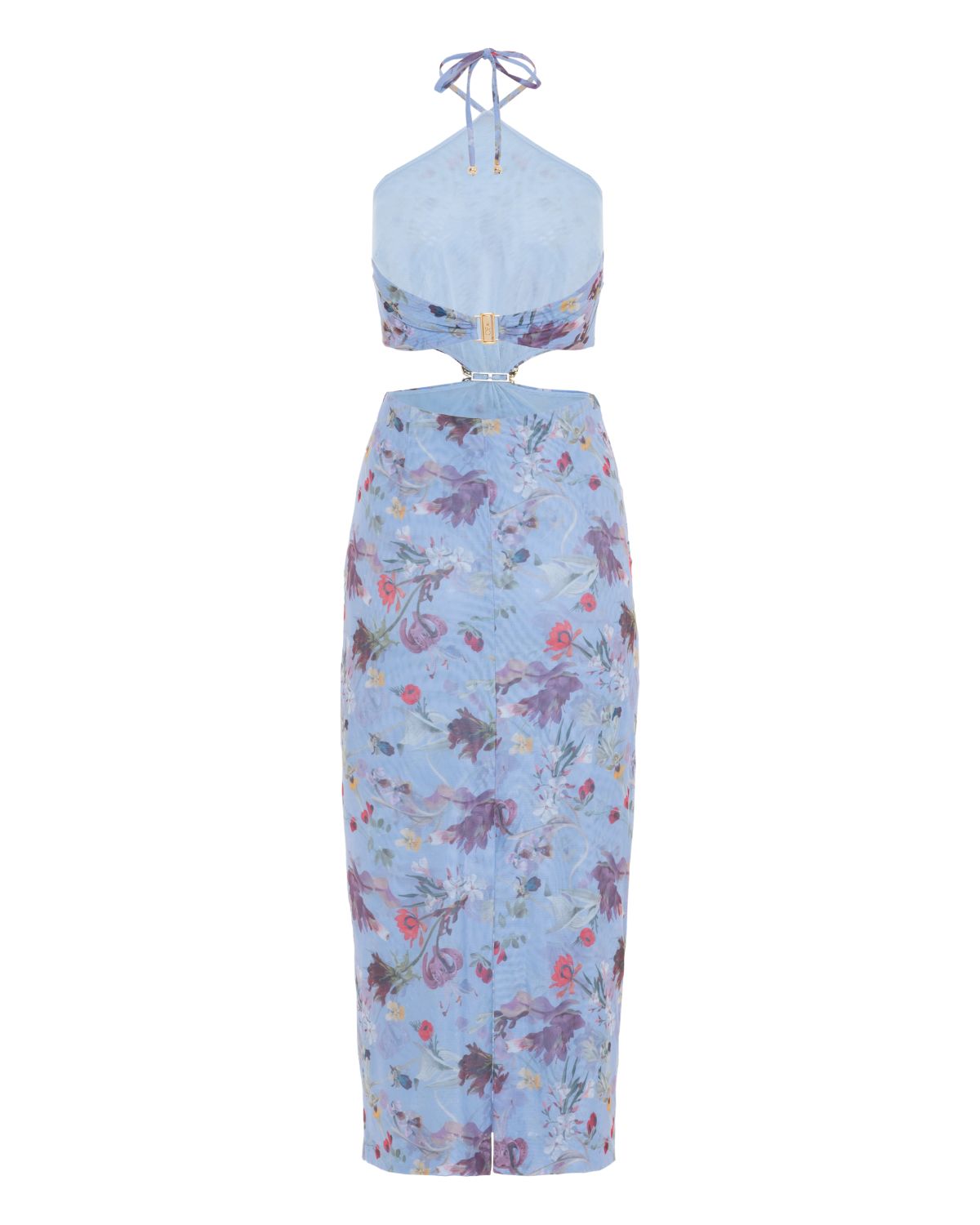 LILY FLOWER HALTERNECK DRESS