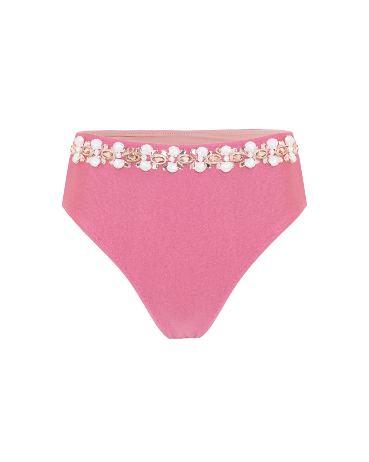 SEASHELL LYCRA EMBROIDERED BIKINI BOTTOM