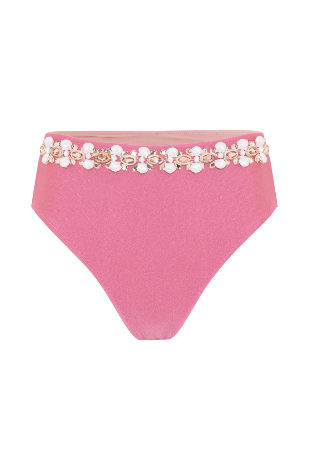 SEASHELL LYCRA EMBROIDERED BIKINI BOTTOM