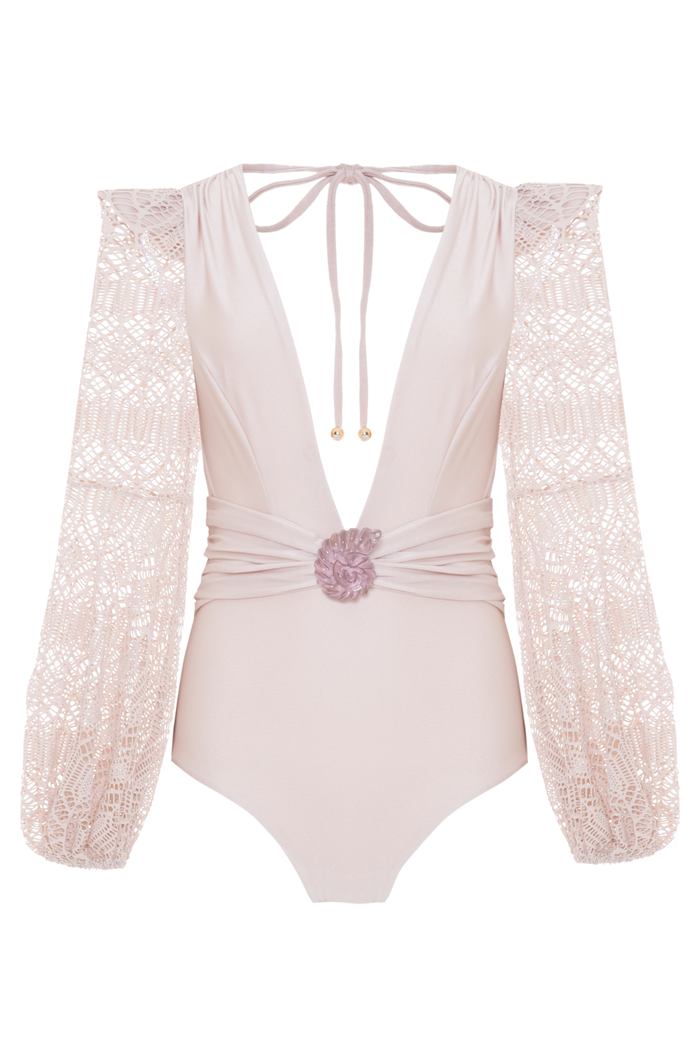 SEASHELL LYCRA LONG SLEEVE SWIMSUIT