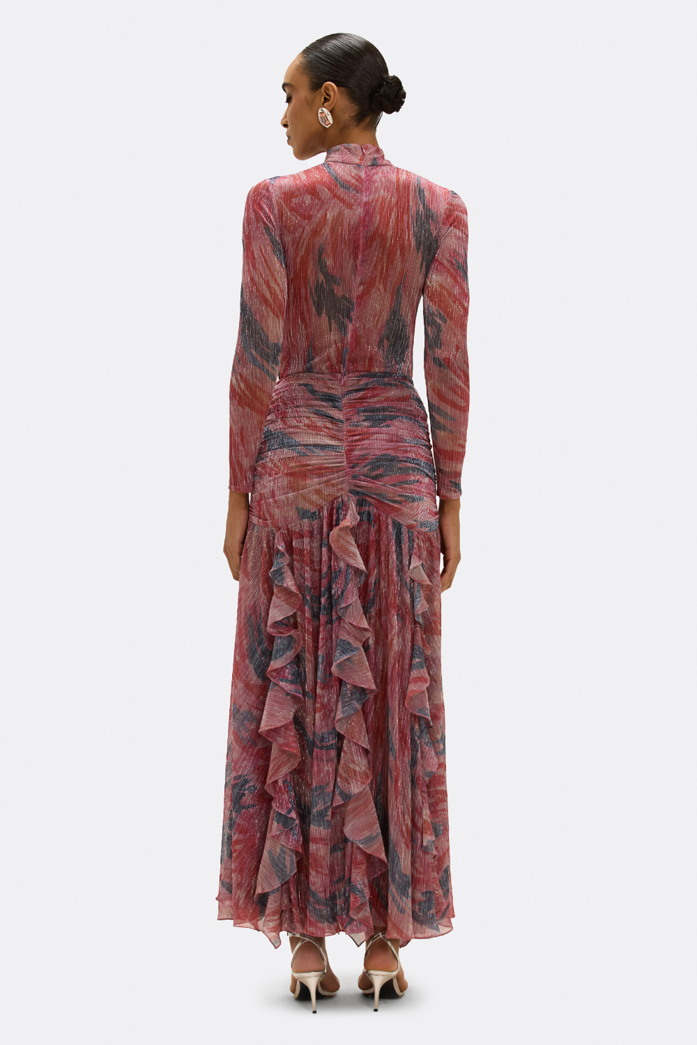 TWIST FLUTTER MAXI SKIRT
