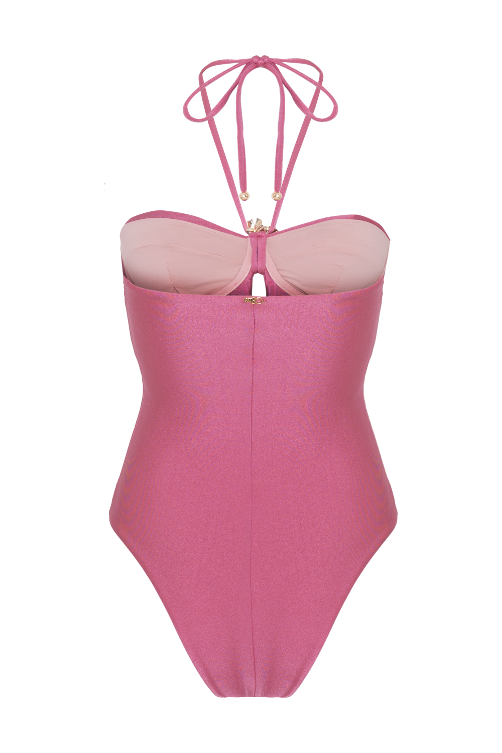 SEASHELL LYCRA HALTERNECK SWIMSUIT