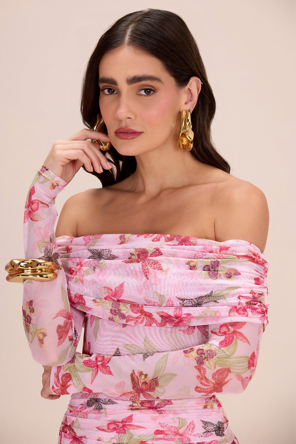ORCHID BLOOM TULLE BODYSUIT – PatBO
