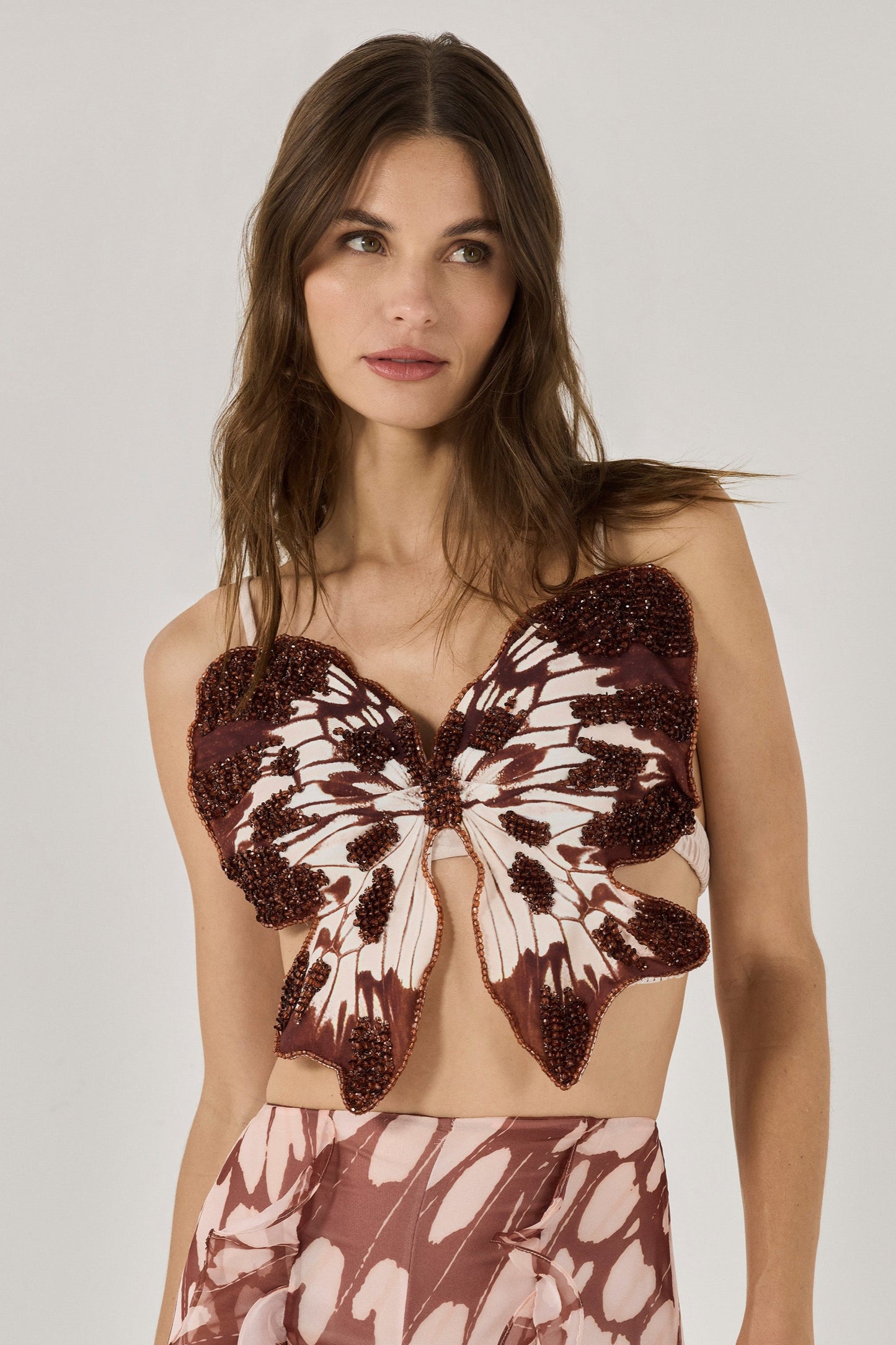 BUTTERFLY PRINTED TOP (RUNWAY)