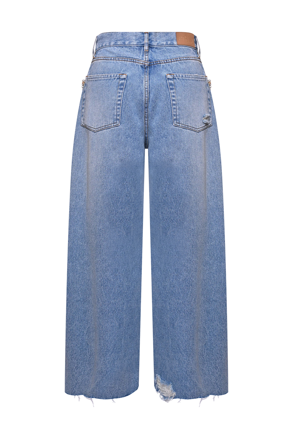 CAMILA COELHO BEADED DENIM PANT