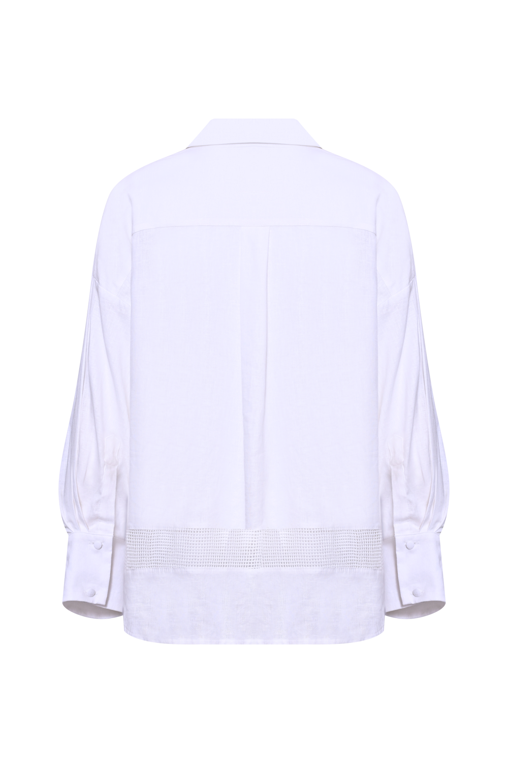ACQUAMIST LINEN EMBROIDERED SHIRT