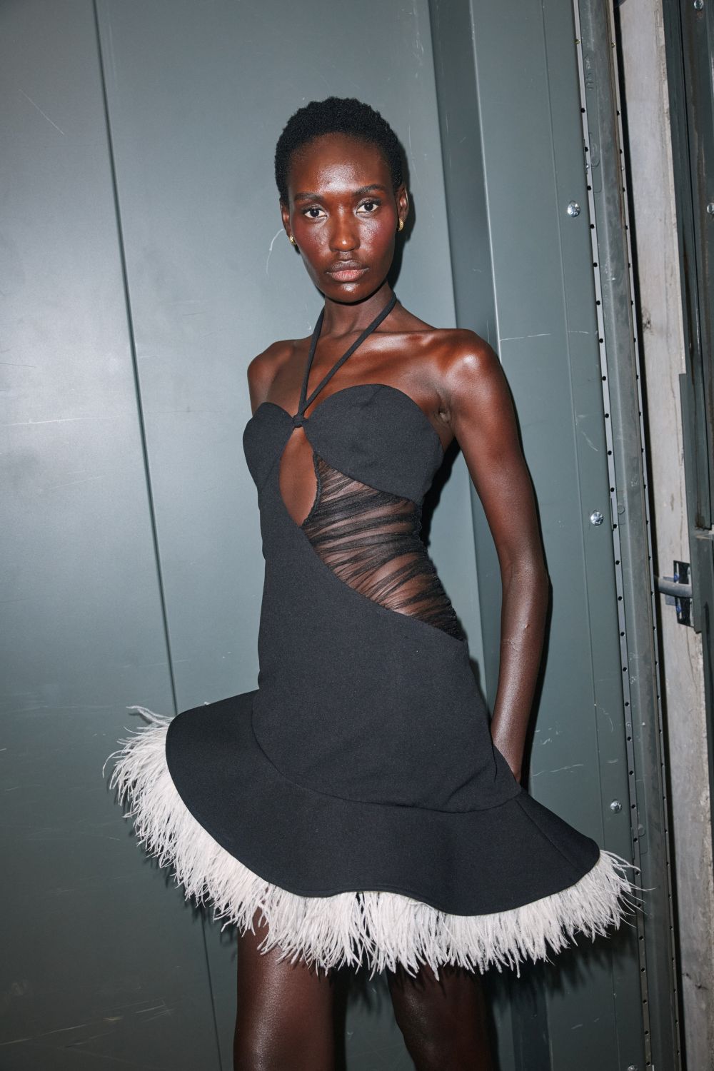 GARDEN SCULPT MINI DRESS (RUNWAY)