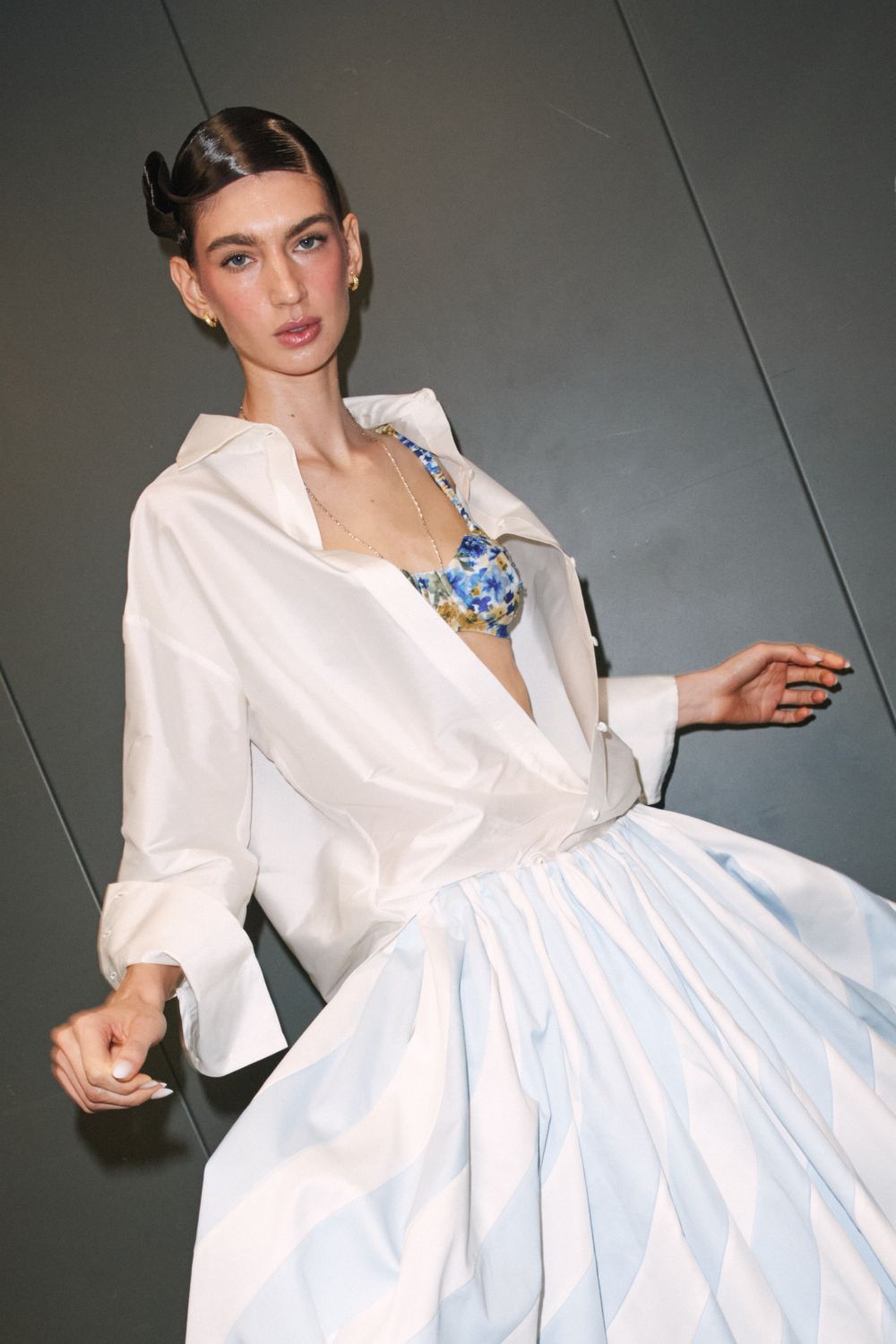 ALBA TAFFETA SHIRT (RUNWAY)