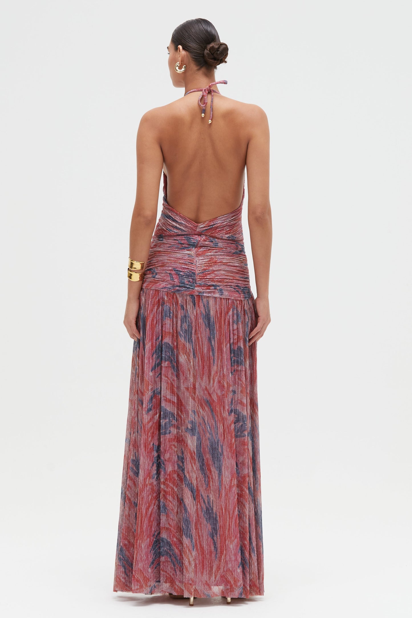 TWIST FLUTTER MAXI SKIRT