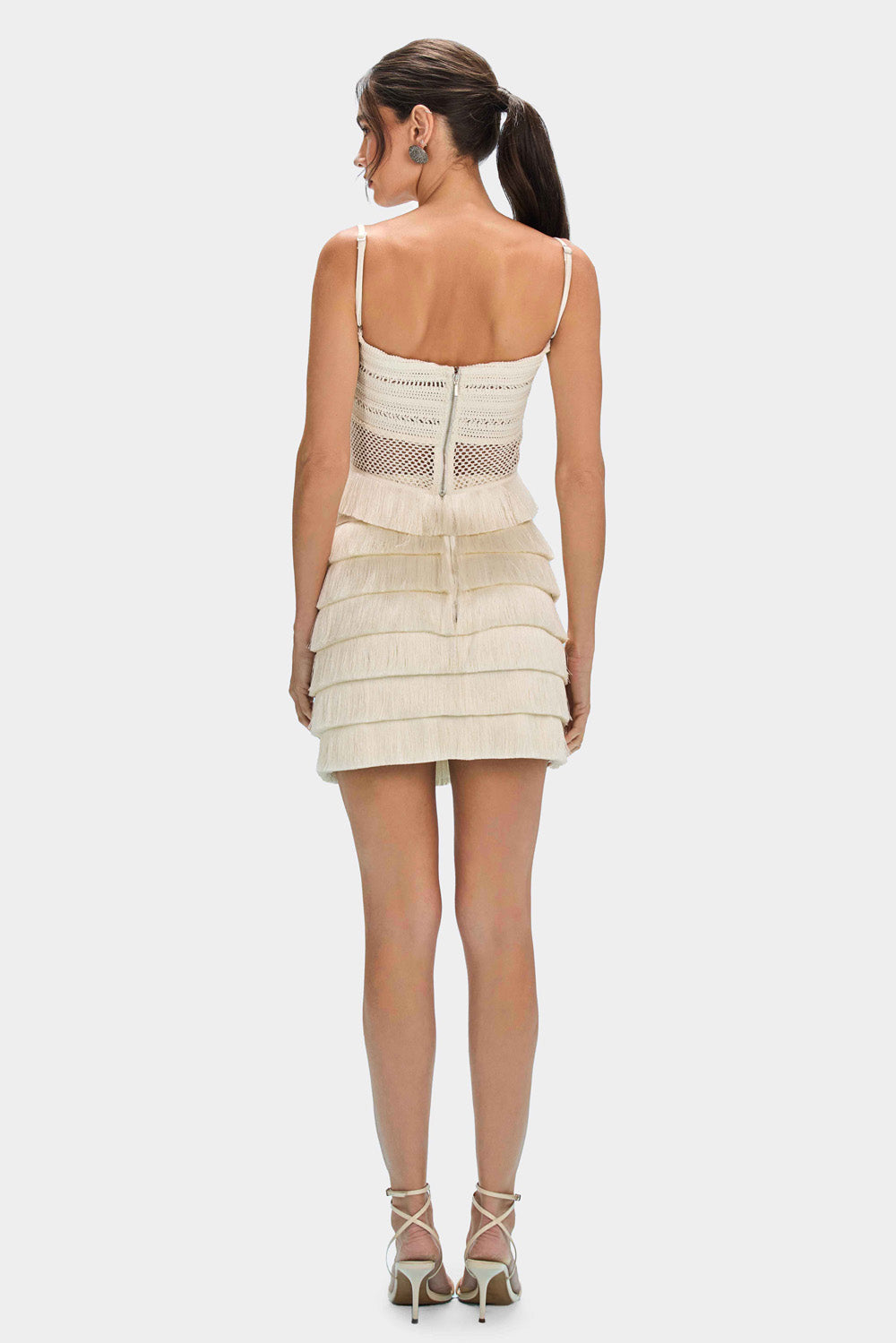 RADIANT FRINGE MINI SKIRT