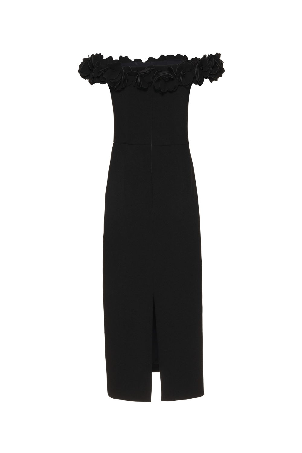 LIGHT SPOT CREPE MIDI DRESS