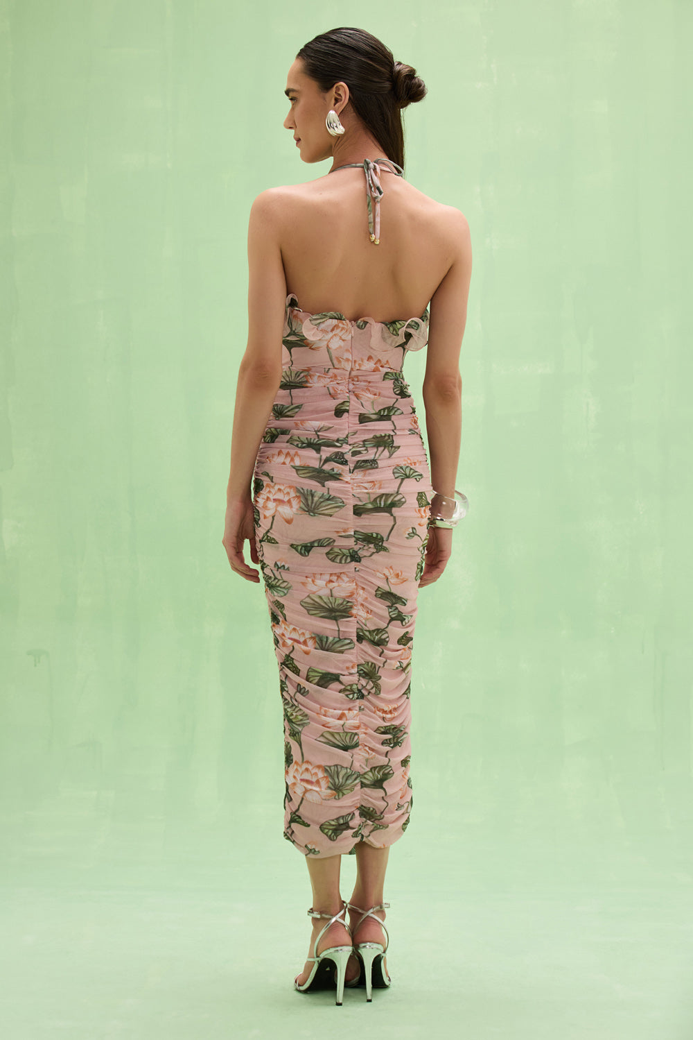 LOTUS MIDI DRESS