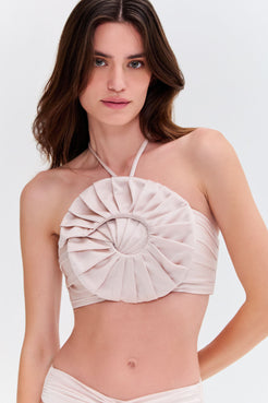 SEASHELL LYCRA SHELL BIKINI TOP