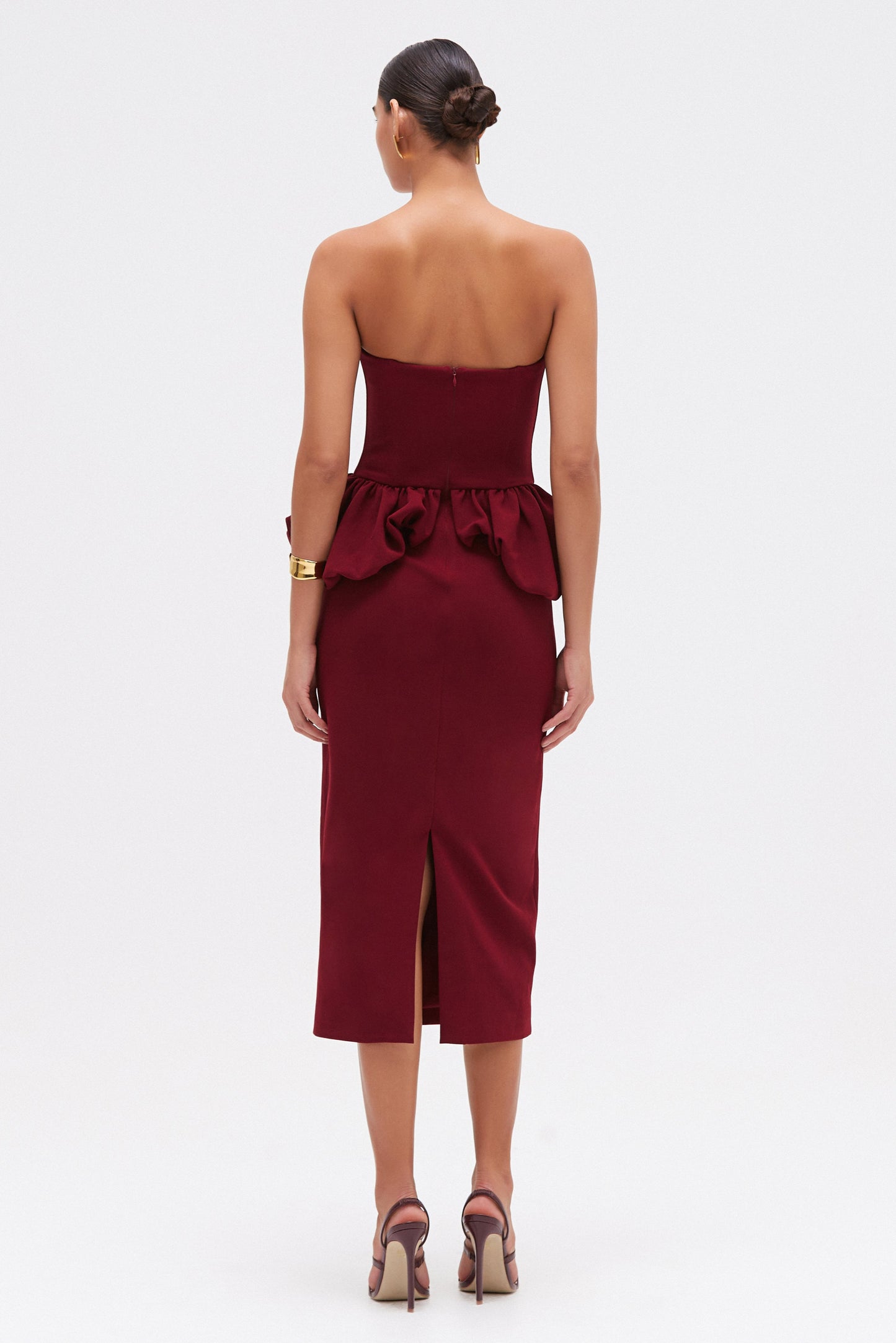 MYSTIQUE CREPE MIDI DRESS