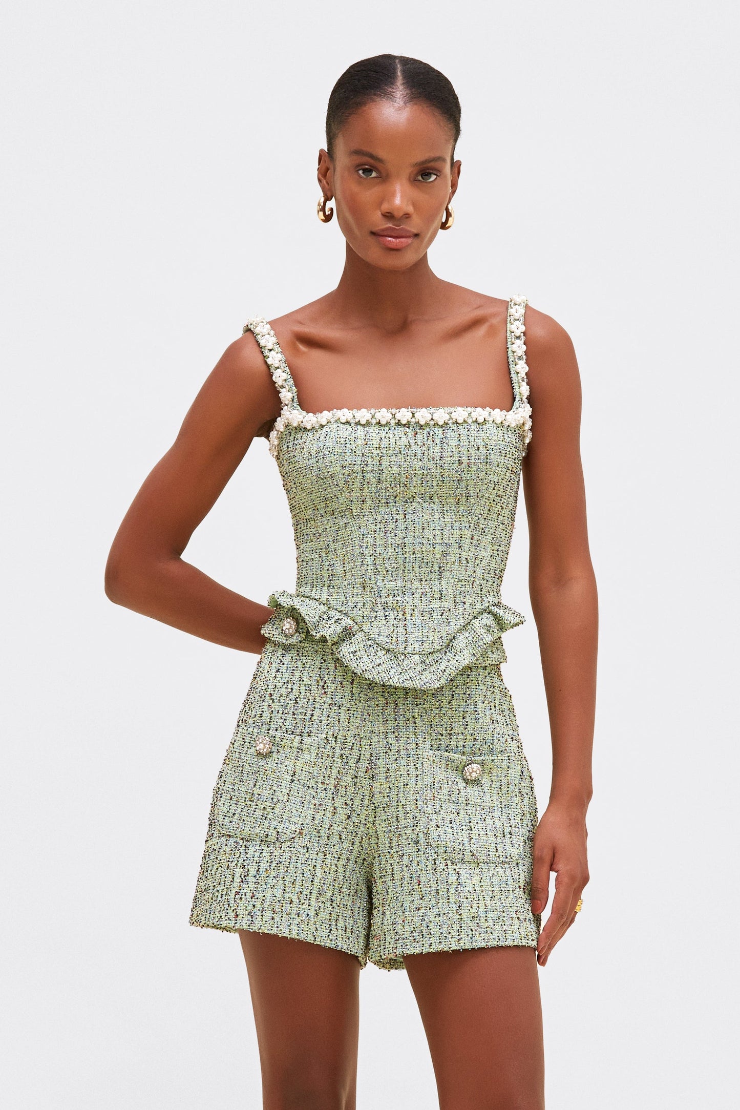 CRYSTAL TWEED SHORT