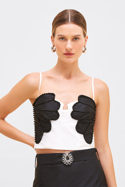 TAFFETA BLOOM TOP