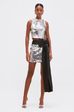 MOONLIGHT SEQUIN MINI SKIRT