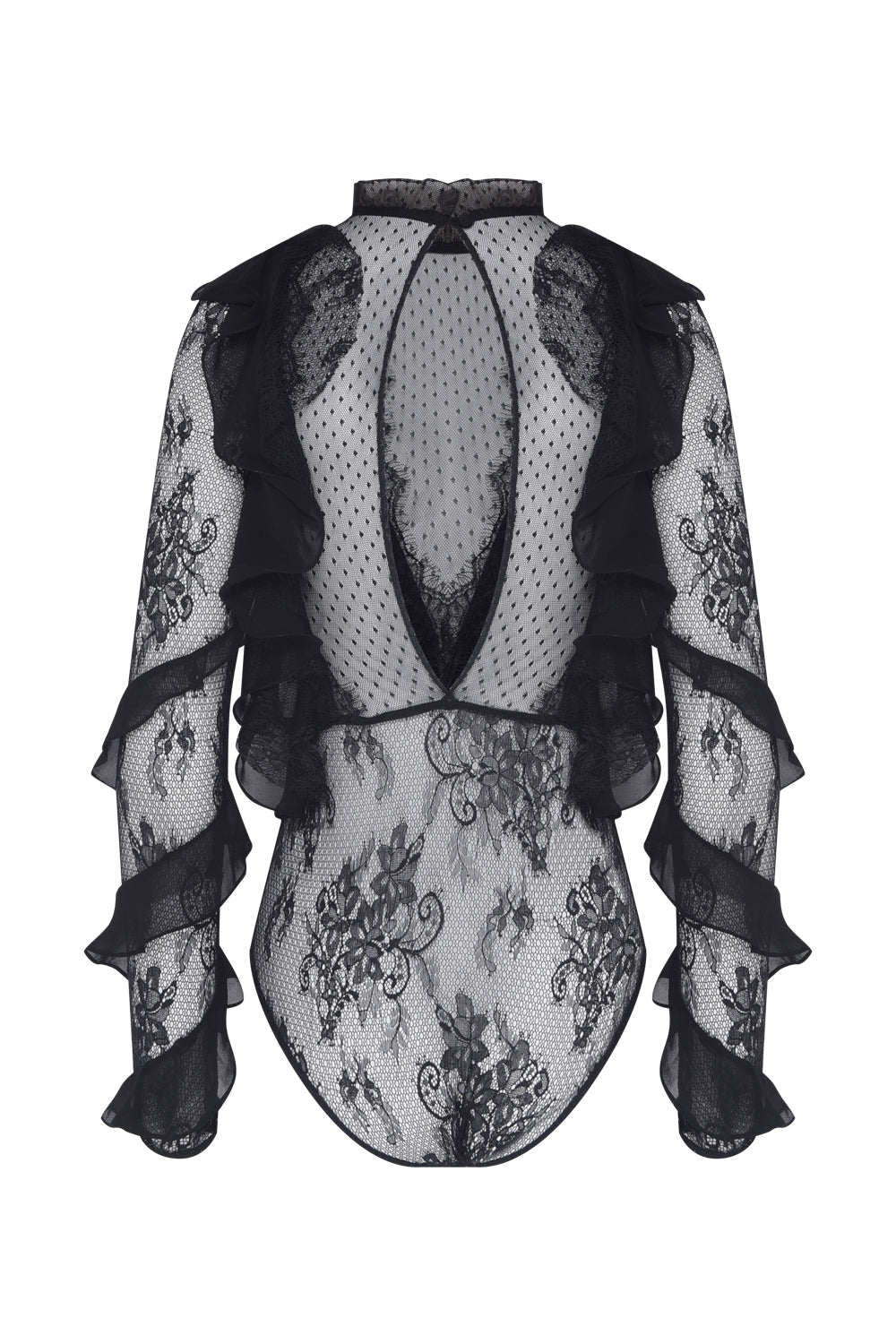 LAILA LACE FLUTTER BODYSUIT