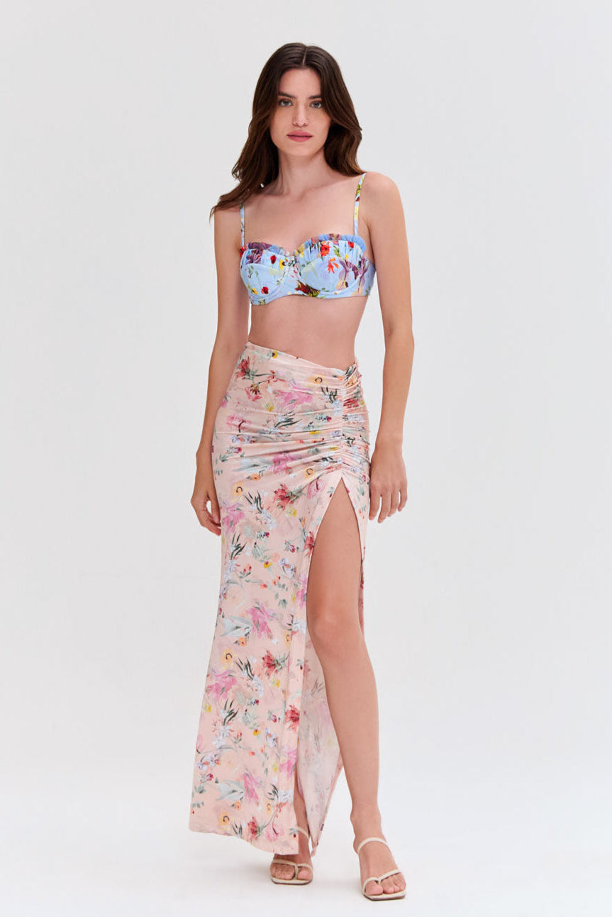 Lily Flower Beach Skirt